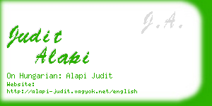 judit alapi business card